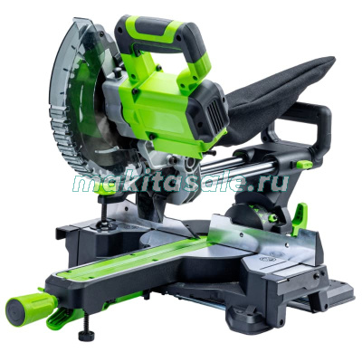 Торцовочная пила Greenworks GD24MS216, 24V, бесщеточная, 4800 об/мин, 216x30мм, рез 65х310мм, с протяжкой, без АКБ и ЗУ