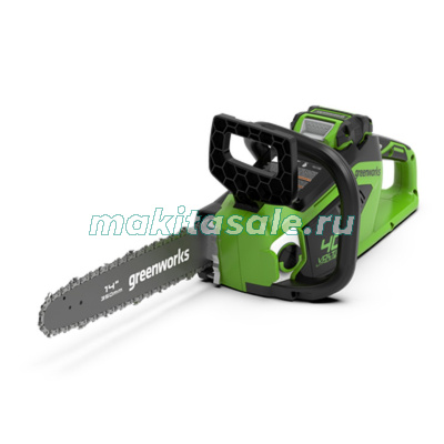 Цепная пила аккумуляторная GreenWorks  GD40CS15K4, 40V, до 1,5 КВТ, с АКБ 4АЧ и ЗУ