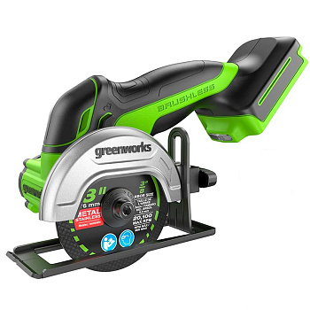 Субкомпактная многофункциональная отрезная машина Greenworks GD24UCS, 24V, 76 мм