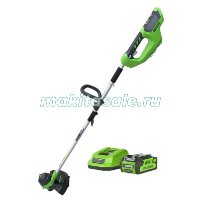 Триммер аккумуляторный Greenworks 40V G40LTK6 30 см с АКБ 6 AЧ и ЗУ