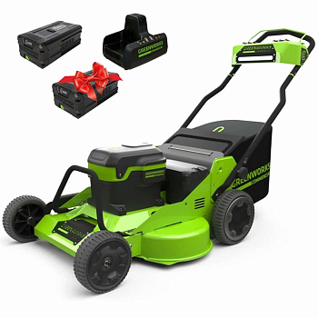 Газонокосилка аккумуляторная Greenworks 82LM30S, 82V, с АКБ 5 Ач и ЗУ