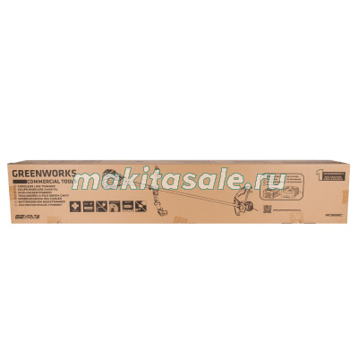 Триммер аккумуляторный Greenworks GС82BCBK5, 82V, 41 см, с 1хАКБ 5 А.ч. и ЗУ