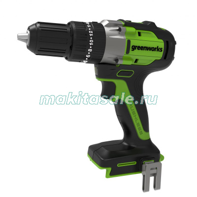 Дрель-шуруповерт ударная аккумуляторная Greenworks GD24DD60 с АБ 2А.ч и ЗУ