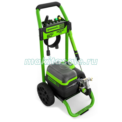 Мойка высокого давления аккумуляторная 5106207, 60V, 250 бар, бесщеточная, с портом на 2 АКБ