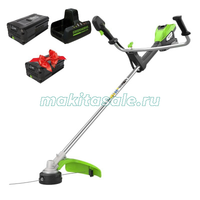 Триммер аккумуляторный Greenworks TB201H, 82V, с АКБ 5 Ач и ЗУ