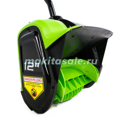 Снегоуборщик аккумуляторный Greenworks GD60SS, 60V, 30 см, бесщеточный, c АКБ 4АЧ и ЗУ