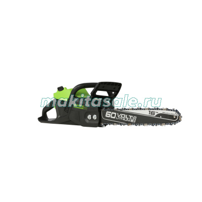 Цепная пила аккумуляторная GreenWorks GD60CS40K2, 60V, с 1хАКБ 2 А.ч. и ЗУ