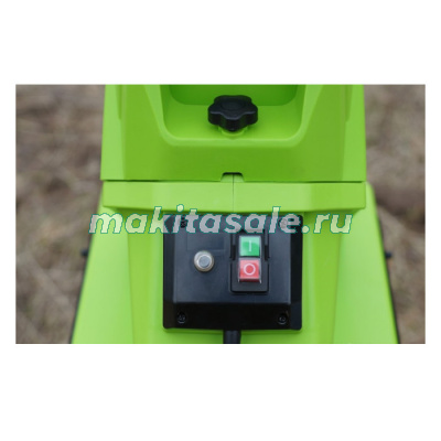 Измельчитель садовый электрический Greenworks, 220 В, 2800 Вт с контейнером