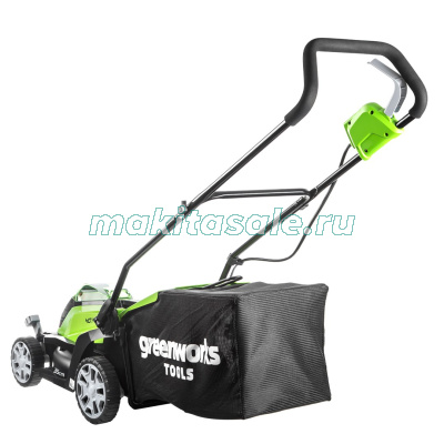Газонокосилка аккумуляторная Greenworks G40LM35K2, 40V, 35 см, c 1хАКБ 2 А.ч и ЗУ