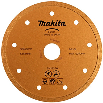 Алмазный сплошной диск Makita B-21951 125x20