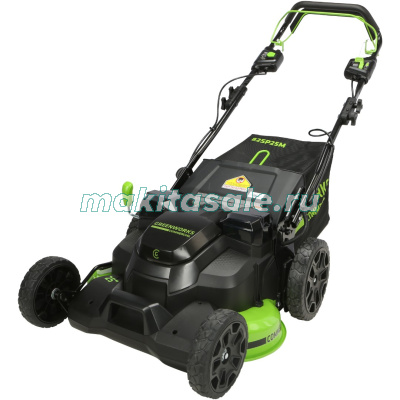 Газонокосилка аккумуляторная Greenworks TwinForce, 82V, 61 см, самоходная, бесщеточная, без АКБ и ЗУ