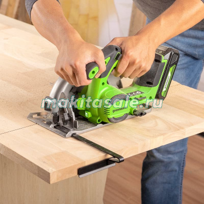 Циркулярная пила аккумуляторная Greenworks 24V GD24CS165 без АКБ и ЗУ