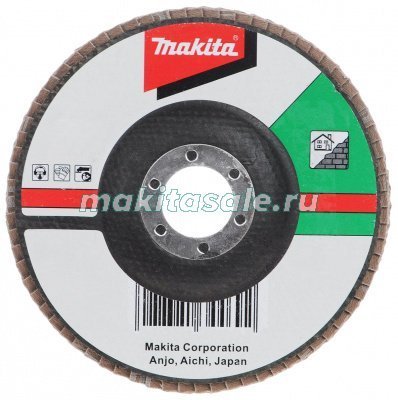Лепестковый шлифовальный диск Макита 180мм 60К плоский C (D-28145)