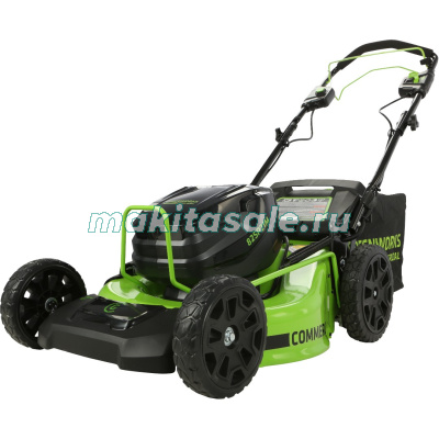 Газонокосилка самоходная Greenworks GC82LM51SP2, 51 см, c 1*АКБ 5 А.ч и ЗУ