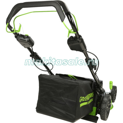 Газонокосилка аккумуляторная Greenworks TwinForce, 82V, 61 см, самоходная, бесщеточная, без АКБ и ЗУ