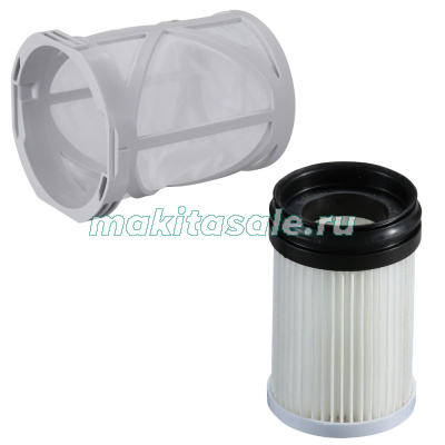 Комплект фильтров (предфильтр, HEPA фильтр)  CL001, DCL 284/181/180/180F/108 Makita 1915A8-3