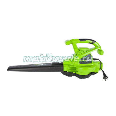 Воздуходув-Садовый Пылесос электрический Greenworks GBV2800, 2800W