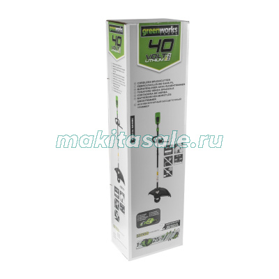 Триммер аккумуляторный Greenworks 40V GD40BCK4 40 см с 1 АКБ 4 АЧ и ЗУ