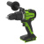 Дрель-шуруповерт ударная аккумуляторная Greenworks GD24DD140 3707607,  24V, 140 Нм, бесщеточная, без АКБ и ЗУ