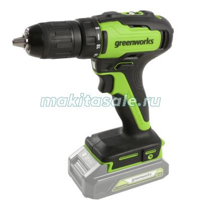 Дрель-шуруповерт аккумуляторная Greenworks 24V GD24DD35 без АКБ и ЗУ