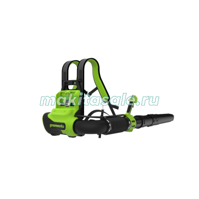 Ранцевая воздуходувка аккумуляторная Greenworks GD40BPG2, 40V, бесщеточная, с 1хАКБ 4 Ач и ЗУ