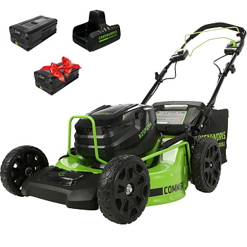 Газонокосилка аккумуляторная Greenworks GC82LM51SP2, 82V, с АКБ 5 Ач и ЗУ