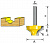 Пазовая фасонная фреза Макита 31.8х16.7х8х32 R9.5 капля (D-11019)