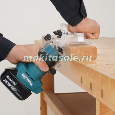 Аккумуляторный кромочный фрезер Makita DRT52z
