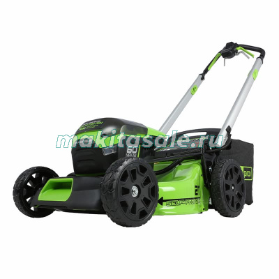 Газонокосилка самоходная, аккумуляторная Greenworks GD60LM51SP, 60V, 51 см, бесщеточная, c АКБ 4АЧ и ЗУ