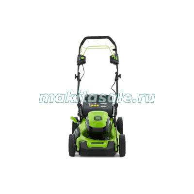 Газонокосилка самоходная, аккумуляторная Greenworks GD60LM46SPK4, 60V, 46 см, с 1хАКБ 4 А.ч. и ЗУ