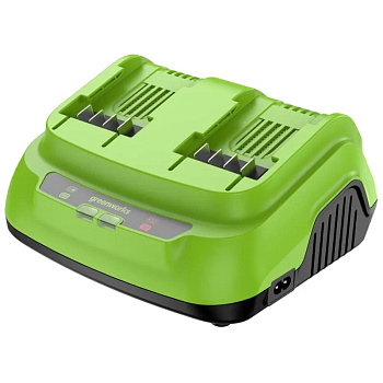 Ультрабыстрое двойное зарядное устройство Greenworks G24X2C8, 24V, 8A
