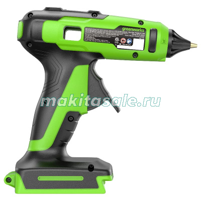 Пистолет клеевой аккумуляторный Greenworks G24GLG, 24V, 11 мм, без АКБ и ЗУ.
