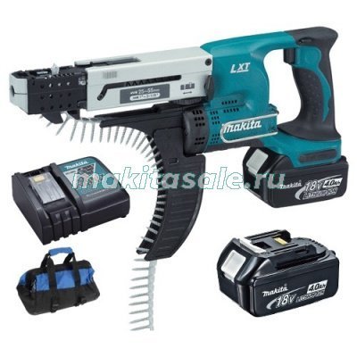 Аккумуляторный магазинный шуруповерт Makita DFR550RFE