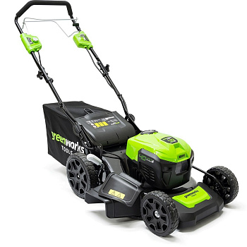Газонокосилка аккумуляторная Greenworks GD40LM46SP, 40V, 46см, самоходная, c 1хАКБ 8 Ач и ЗУ