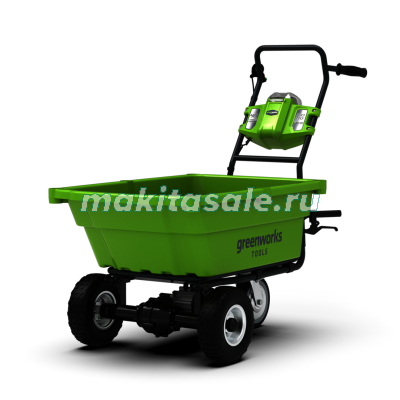 Садовая тележка самоходная Greenworks G40GCK4, 40V, 106 л, с 1хАКБ 4 А.ч и ЗУ