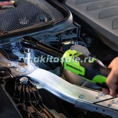 Гайковерт-трещотка удлиненная аккумуляторная Greenworks GD24RWX 24V, 1/2, бесщеточная, без АКБ и ЗУ