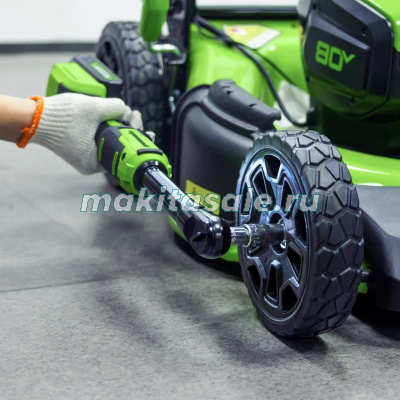 Гайковерт-трещотка удлиненная аккумуляторная Greenworks GD24RWX 24V, 1/2, бесщеточная, без АКБ и ЗУ