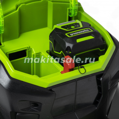 Газонокосилка аккумуляторная Greenworks GD40LM46SP, 40V, 46см, самоходная, c 1хАКБ 8 Ач и ЗУ