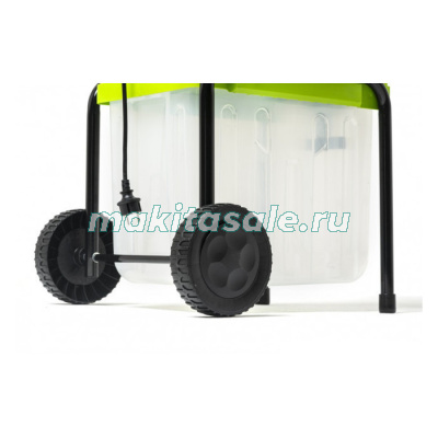 Измельчитель садовый электрический Greenworks, 220 В, 2800 Вт с контейнером