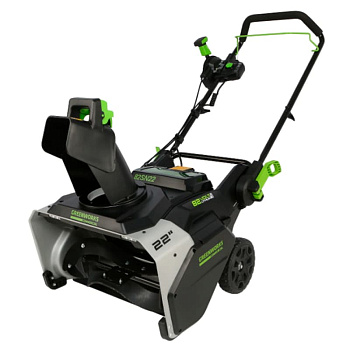 Снегоуборщик аккумуляторный Greenworks, 82V, 56 см, бесщеточный, c АКБ 8Ач и ЗУ