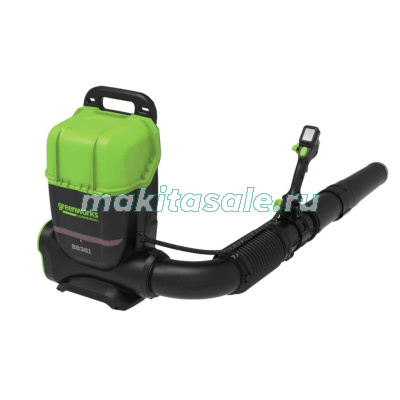 Воздуходув аккумуляторный ранцевый Greenworks GD82BP2, 82V