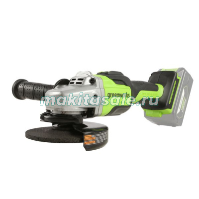 Угловая шлифовальная машина, аккумуляторная Greenworks GD24AGK4 3200207UB, 24V,  бесщеточная, c 1хАКБ 4 Ач и ЗУ