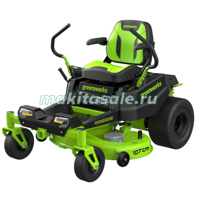 Райдер аккумуляторный с нулевым радиусом разворота Greenworks GC82ZT107, 82V, без АКБ и ЗУ