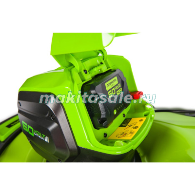 Газонокосилка аккумуляторная Greenworks GD60LM46HPK4, 60V, 46 см, с 1хАКБ 4 А.ч. и ЗУ