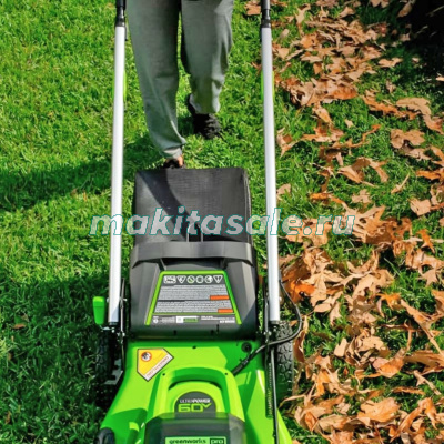 Газонокосилка аккумуляторная Greenworks GD60LM61, 60V