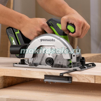 Циркулярная пила аккумуляторная Greenworks 24V GD24CS165 без АКБ и ЗУ