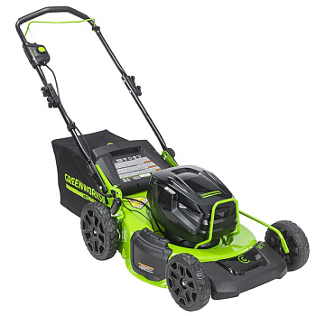 Газонокосилка аккумуляторная Greenworks GC82HPLM51, 82V, 51 см