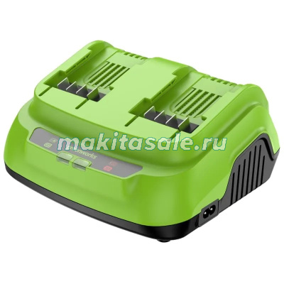 Ультрабыстрое двойное зарядное устройство Greenworks G24X2C8, 24V, 8A