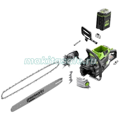 Цепная пила аккумуляторная Greenworks OCS800, 82V, 50 см, без АКБ и ЗУ