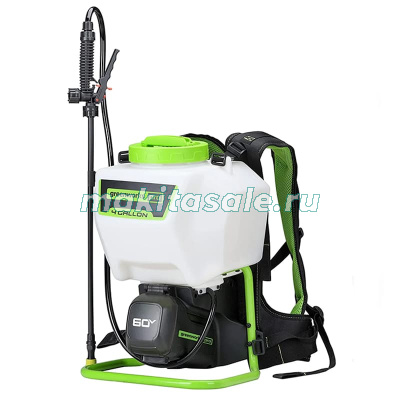 Садовый опрыскиватель  аккумуляторный Greenworks GW-BPS60, 60V